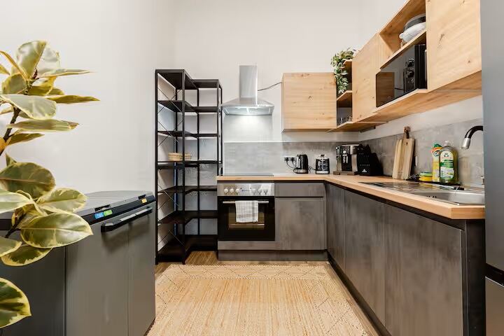 Cocina equipada para una pausa de varios meses en Viena
